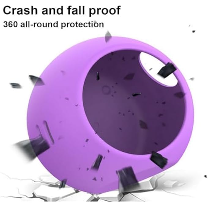 rayihni غطاء واقي من السقوط 1 قطعة بجلد واقي مضاد للصدمات غلاف سيليكون واقي مع حبل واقي لدمى بونيرونز التفاعلية (بنفسجي) - Image 3